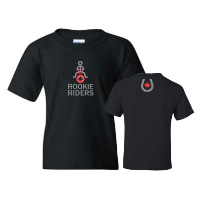 Gildan Youth Rookie Riders Horseshoe Icon Printed T-Shirt Thumbnail