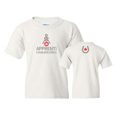 Gildan Youth Apprenti Cavalier(-ère)s Horseshoe Icon Printed T-Shirt Thumbnail