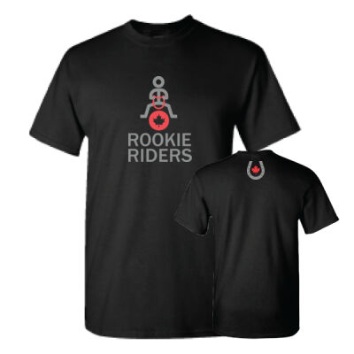 Gildan Unisex Rookie Riders Horseshoe Icon Printed T-Shirt Thumbnail