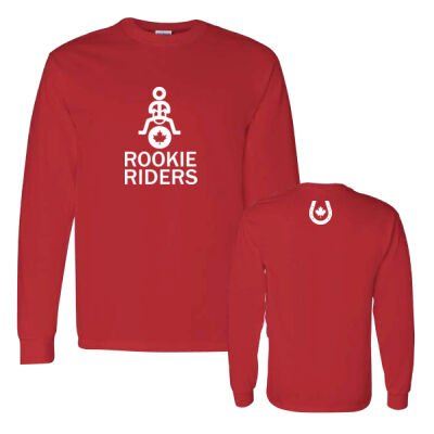 Gildan Unisex Rookie Riders Horseshoe Icon Printed Long Sleeve Thumbnail