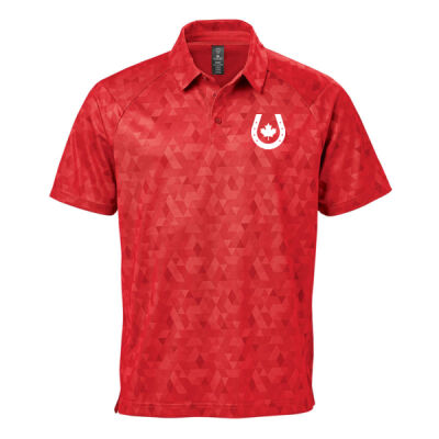 Galapogos Men's Horseshoe Icon Printed Polo Thumbnail