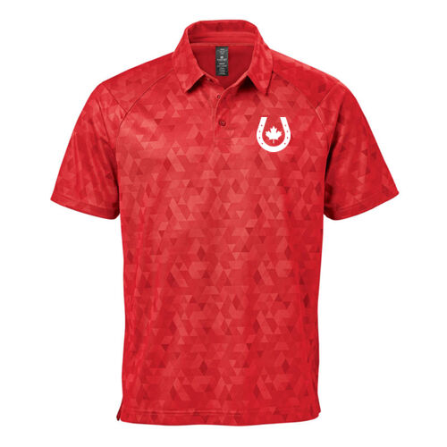 Galapogos Men's Horseshoe Icon Printed Polo Thumbnail