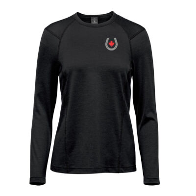 Milano Women's Horseshoe Icon Printed Long Sleeve Thumbnail