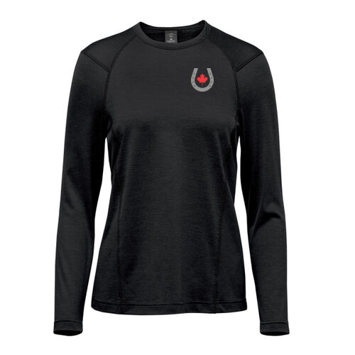 Milano Women's Horseshoe Icon Printed Long Sleeve Thumbnail