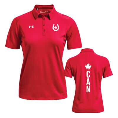 UA Women's Horseshoe Icon Canada Printed Polo Thumbnail