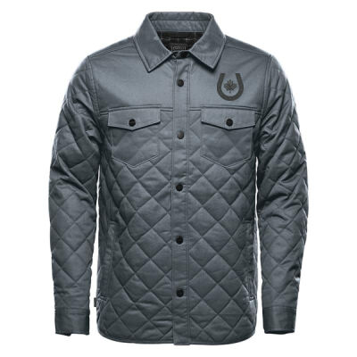 Bushwick Men's Horseshoe Icon Embroidered Quilted Jacket Thumbnail
