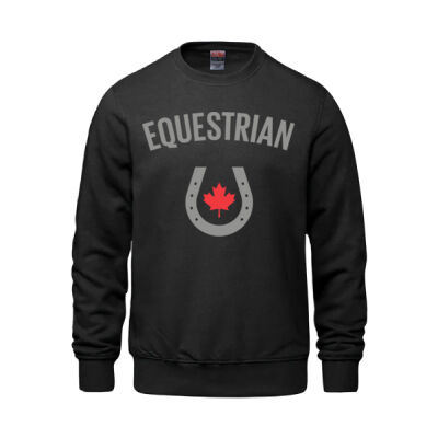 Vault Youth Equestrian Crest Printed Crewneck Thumbnail