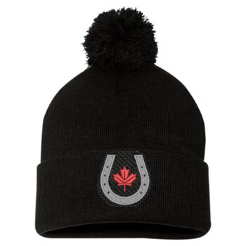 Sportsman Adult Horseshoe Icon Embroidered Pom-Pom Toque Thumbnail