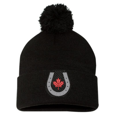 Sportsman Adult Horseshoe Icon Embroidered Pom-Pom Toque Thumbnail
